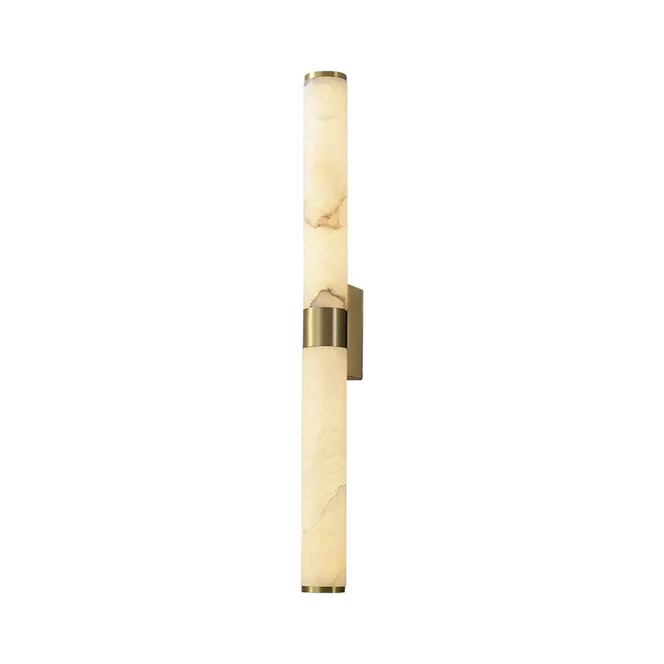Cylindrical Alabaster Line Wall Light