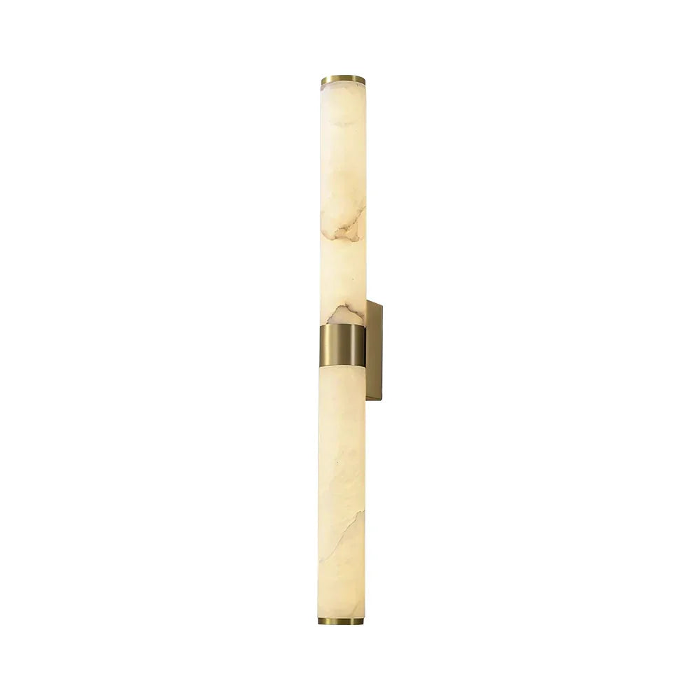 Cylindrical Alabaster Line Wall Light