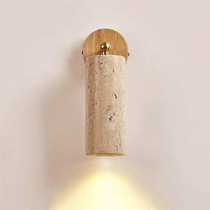 Avenelle Travertine Wood Wall Sconce
