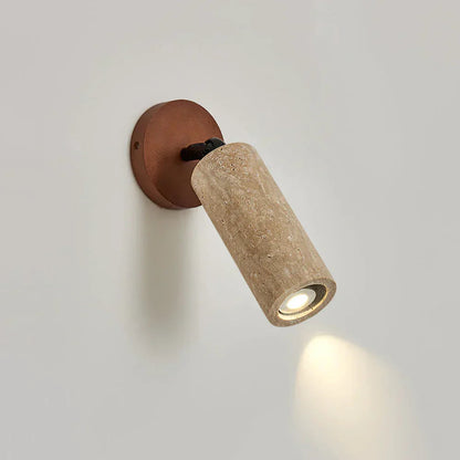 Avenelle Travertine Wood Wall Sconce