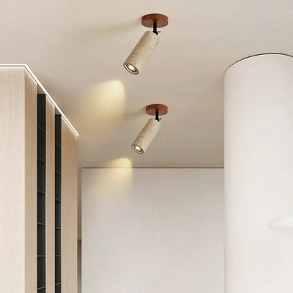 Avenelle Travertine Wood Wall Sconce