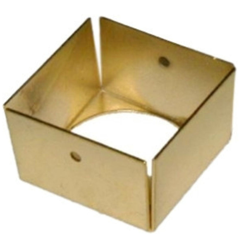 Brass Hoosier Cabinet Leg Cap Fits Most Hoosier Style Legs, Includes Escutcheon Pins