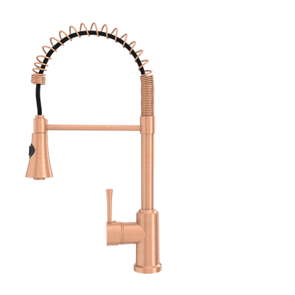 One-Handle Pre-Rinse Spring Copper Kitchen Faucet - AK96566-C