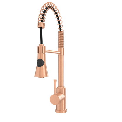 One-Handle Pre-Rinse Spring Copper Kitchen Faucet - AK96566-C