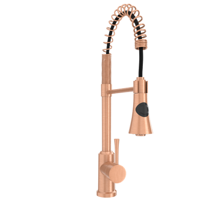 One-Handle Pre-Rinse Spring Copper Kitchen Faucet - AK96566-C