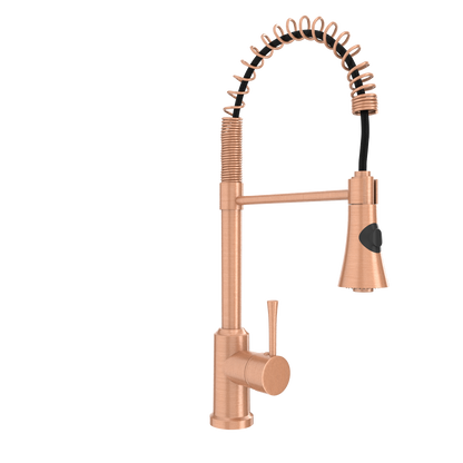 One-Handle Pre-Rinse Spring Copper Kitchen Faucet - AK96566-C