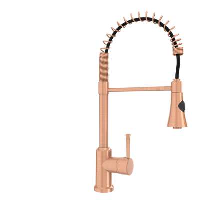 One-Handle Pre-Rinse Spring Copper Kitchen Faucet - AK96566-C