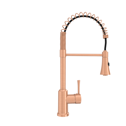 One-Handle Pre-Rinse Spring Copper Kitchen Faucet - AK96566-C