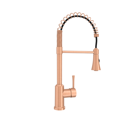 One-Handle Pre-Rinse Spring Copper Kitchen Faucet - AK96566-C