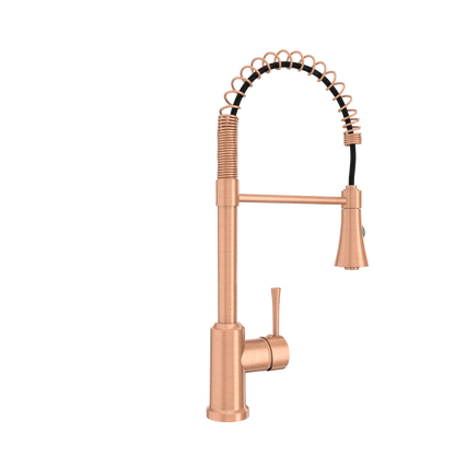 One-Handle Pre-Rinse Spring Copper Kitchen Faucet - AK96566-C