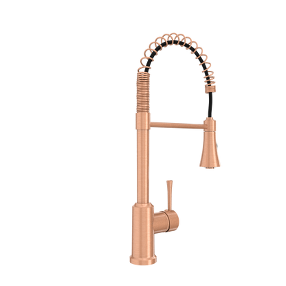 One-Handle Pre-Rinse Spring Copper Kitchen Faucet - AK96566-C