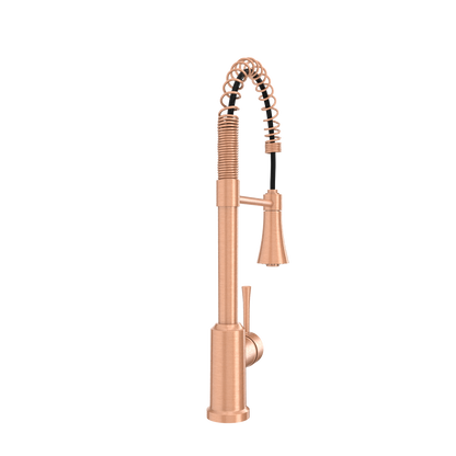 One-Handle Pre-Rinse Spring Copper Kitchen Faucet - AK96566-C