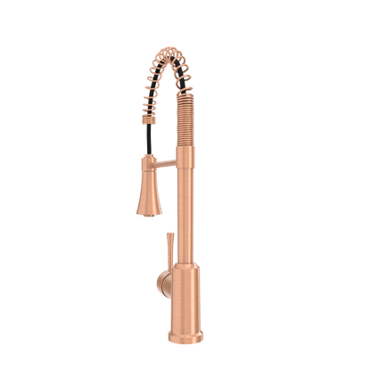 One-Handle Pre-Rinse Spring Copper Kitchen Faucet - AK96566-C