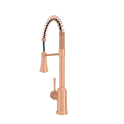 One-Handle Pre-Rinse Spring Copper Kitchen Faucet - AK96566-C