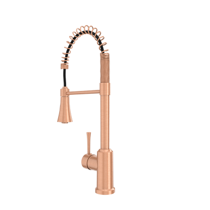 One-Handle Pre-Rinse Spring Copper Kitchen Faucet - AK96566-C