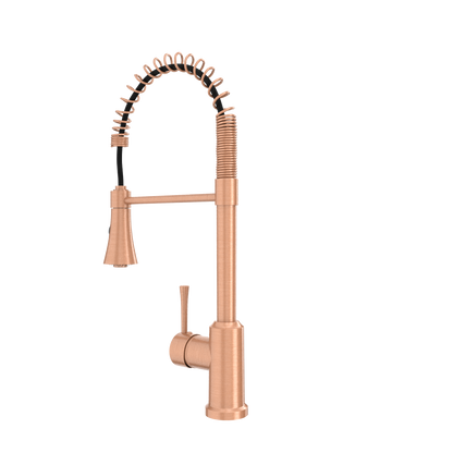 One-Handle Pre-Rinse Spring Copper Kitchen Faucet - AK96566-C
