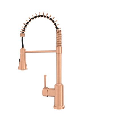 One-Handle Pre-Rinse Spring Copper Kitchen Faucet - AK96566-C