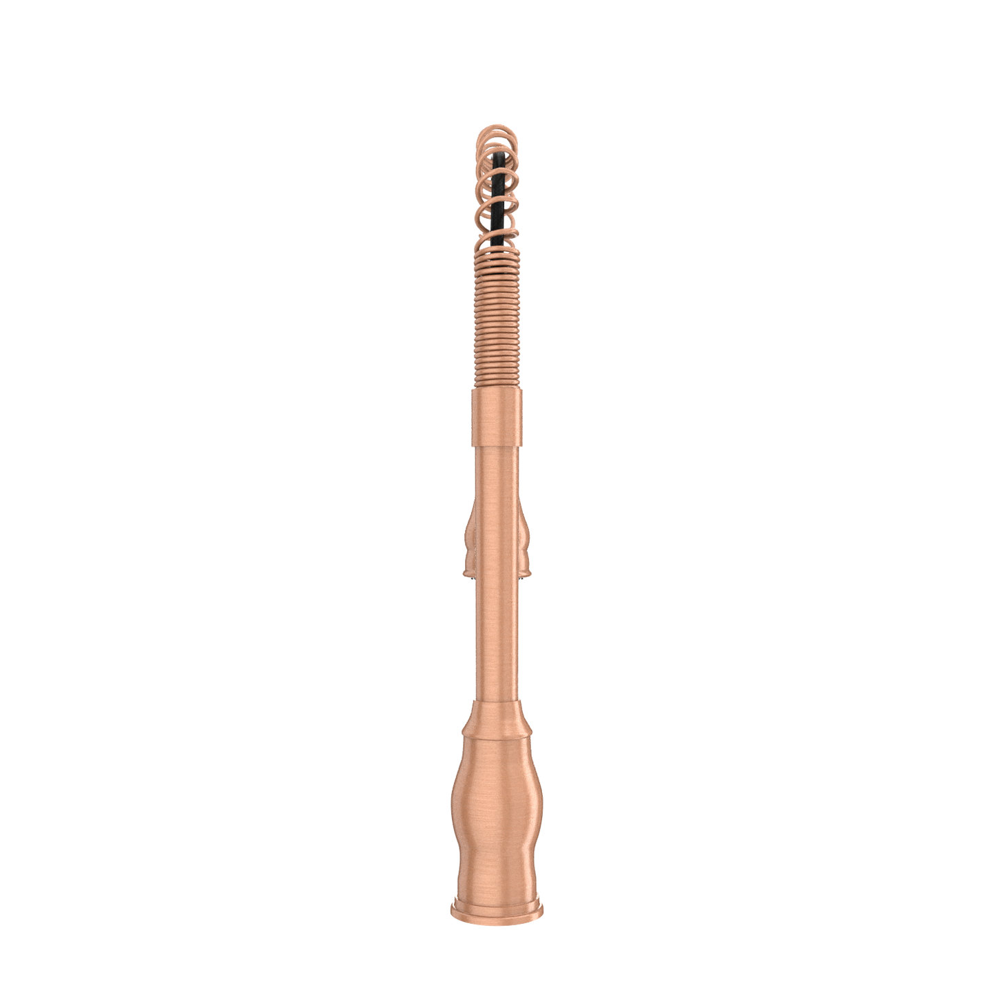 Copper Pre-Rinse Spring Kitchen Faucet, Single Level Solid Brass Kitchen Sink Faucets with Pull Down Sprayer - AK96518C