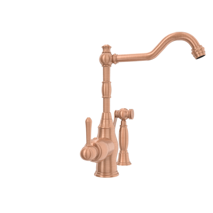 One-Handle Copper Widespread Kitchen Faucet with Side Sprayer - AK96918C