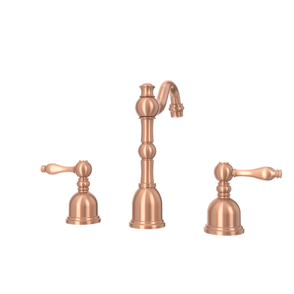 Two-Handle Copper Widespread Bathroom Sink Faucet - AK41518C
