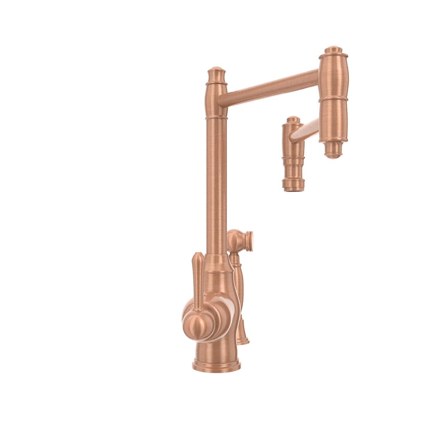 One-Handle Copper Pot Filler Kitchen Faucet with Side Sprayer