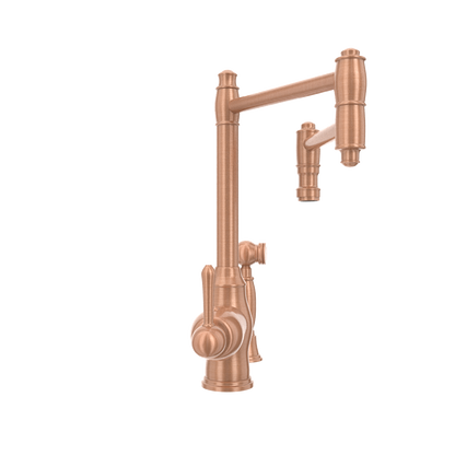 One-Handle Copper Pot Filler Kitchen Faucet with Side Sprayer