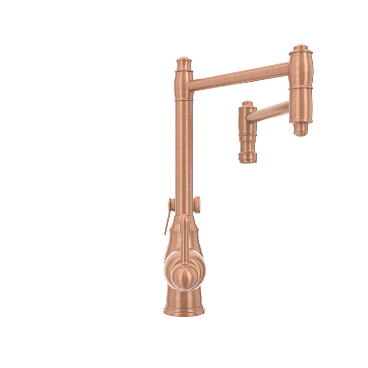 One-Handle Copper Pot Filler Kitchen Faucet with Side Sprayer