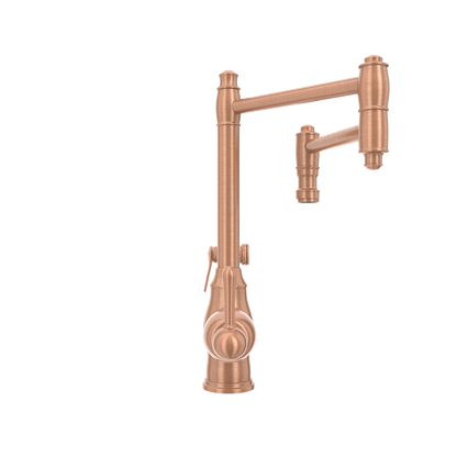 One-Handle Copper Pot Filler Kitchen Faucet with Side Sprayer