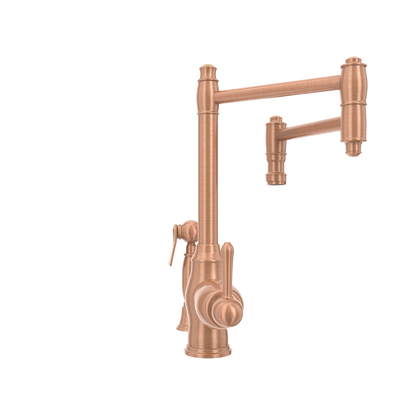 One-Handle Copper Pot Filler Kitchen Faucet with Side Sprayer
