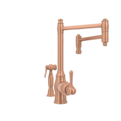 One-Handle Copper Pot Filler Kitchen Faucet with Side Sprayer
