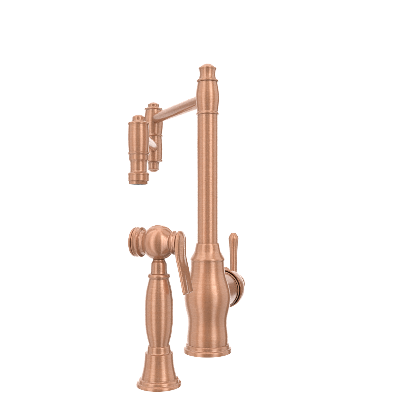 One-Handle Copper Pot Filler Kitchen Faucet with Side Sprayer