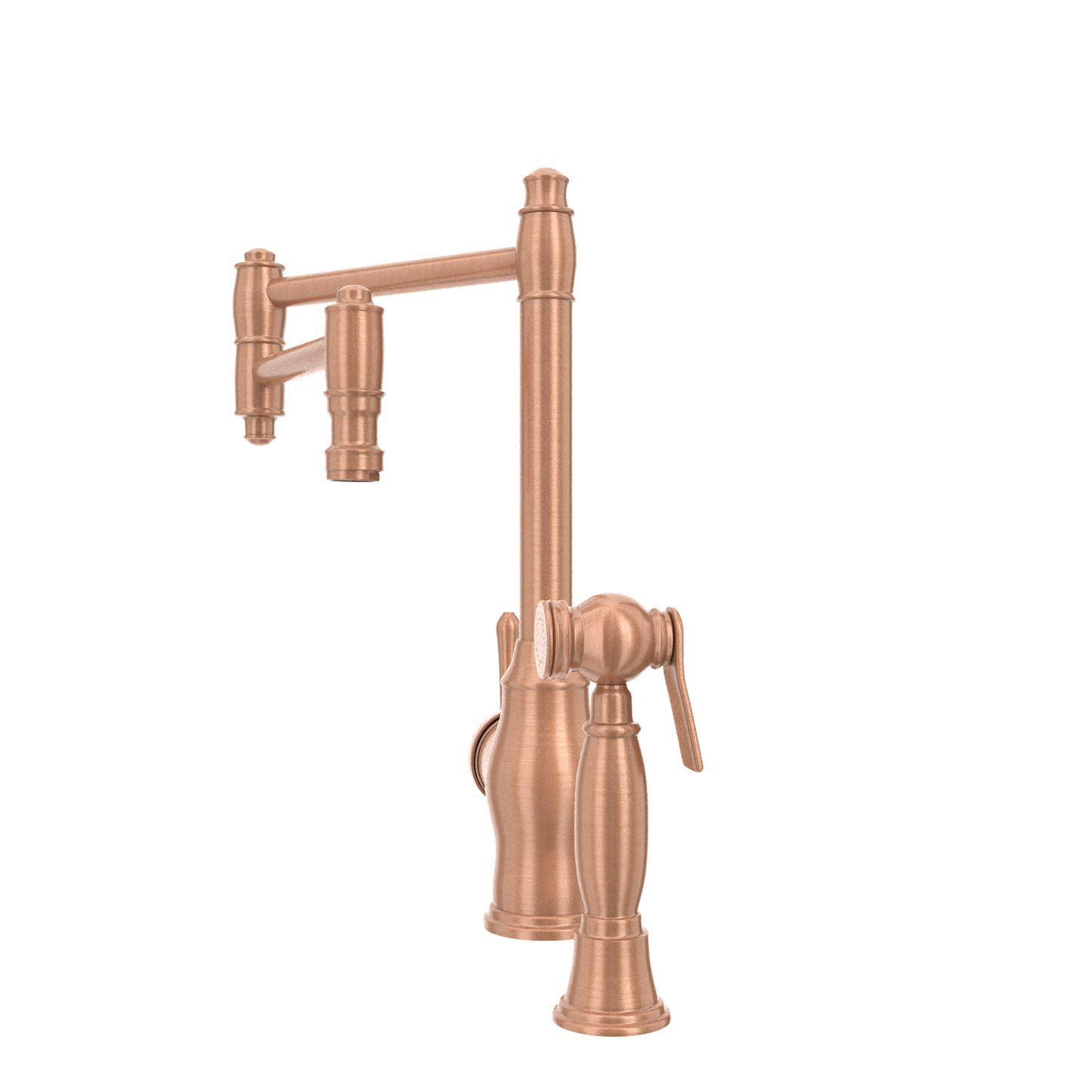 One-Handle Copper Pot Filler Kitchen Faucet with Side Sprayer