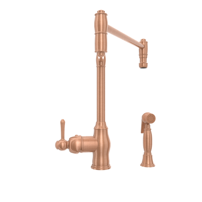 One-Handle Copper Pot Filler Kitchen Faucet with Side Sprayer - AK96918P1