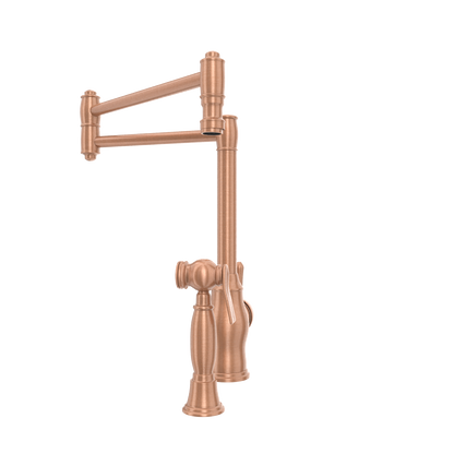 One-Handle Copper Pot Filler Kitchen Faucet with Side Sprayer - AK96918P1