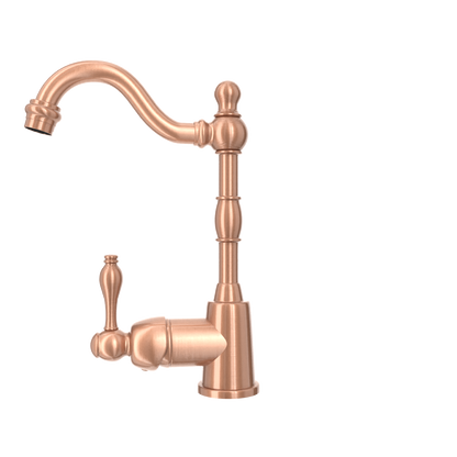 One-Handle Copper Widespread Kitchen Bar Faucet