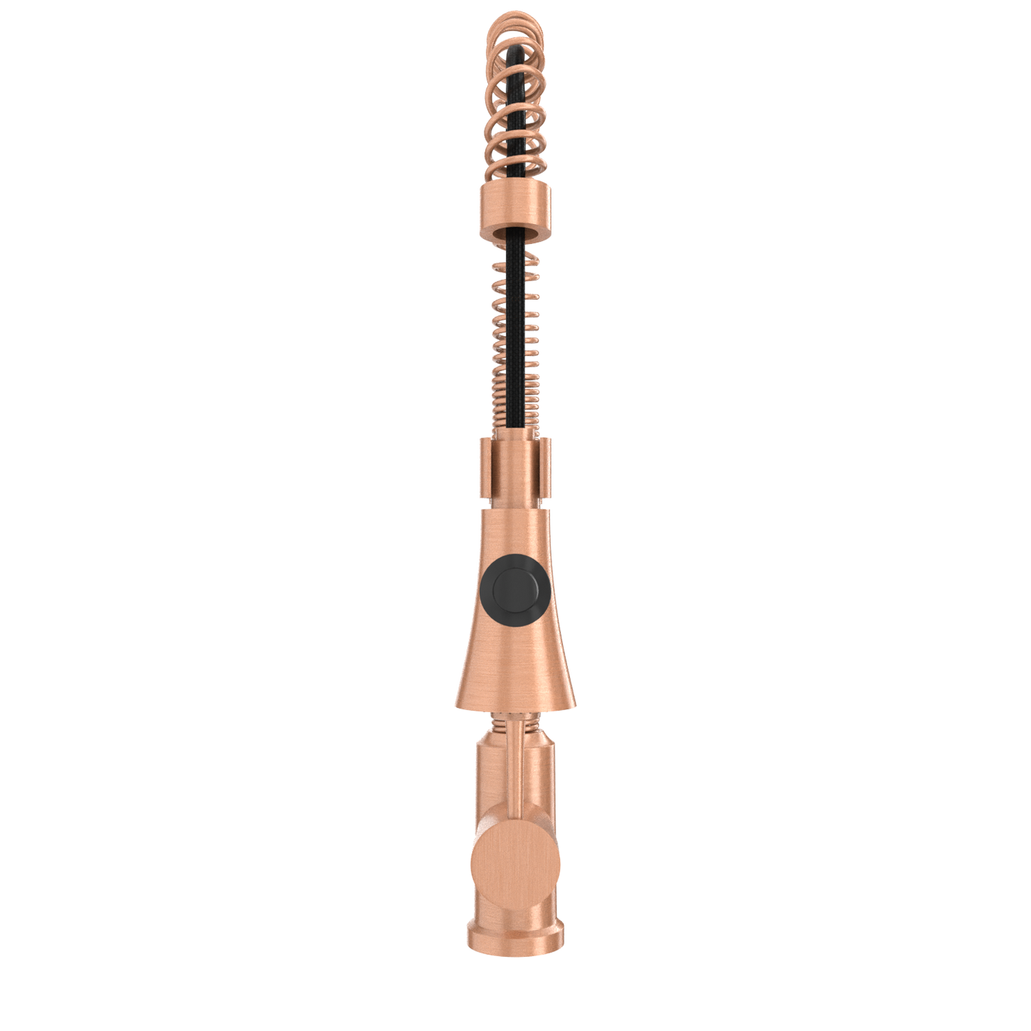 Copper Pre-Rinse Spring Kitchen Faucet, Single Level Solid Brass Kitchen Sink Faucets with Pull Down Sprayer - AK96565C