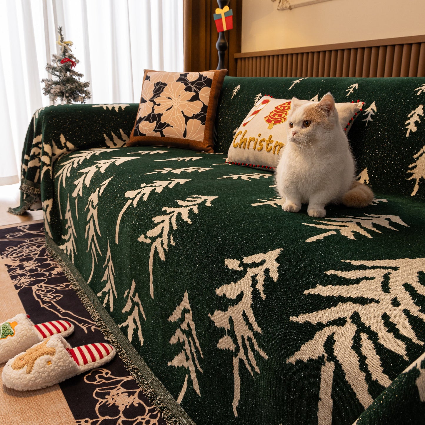 Modern Couch Covers for Couches Large Decorative Throw Blanket with Tassels for Couch