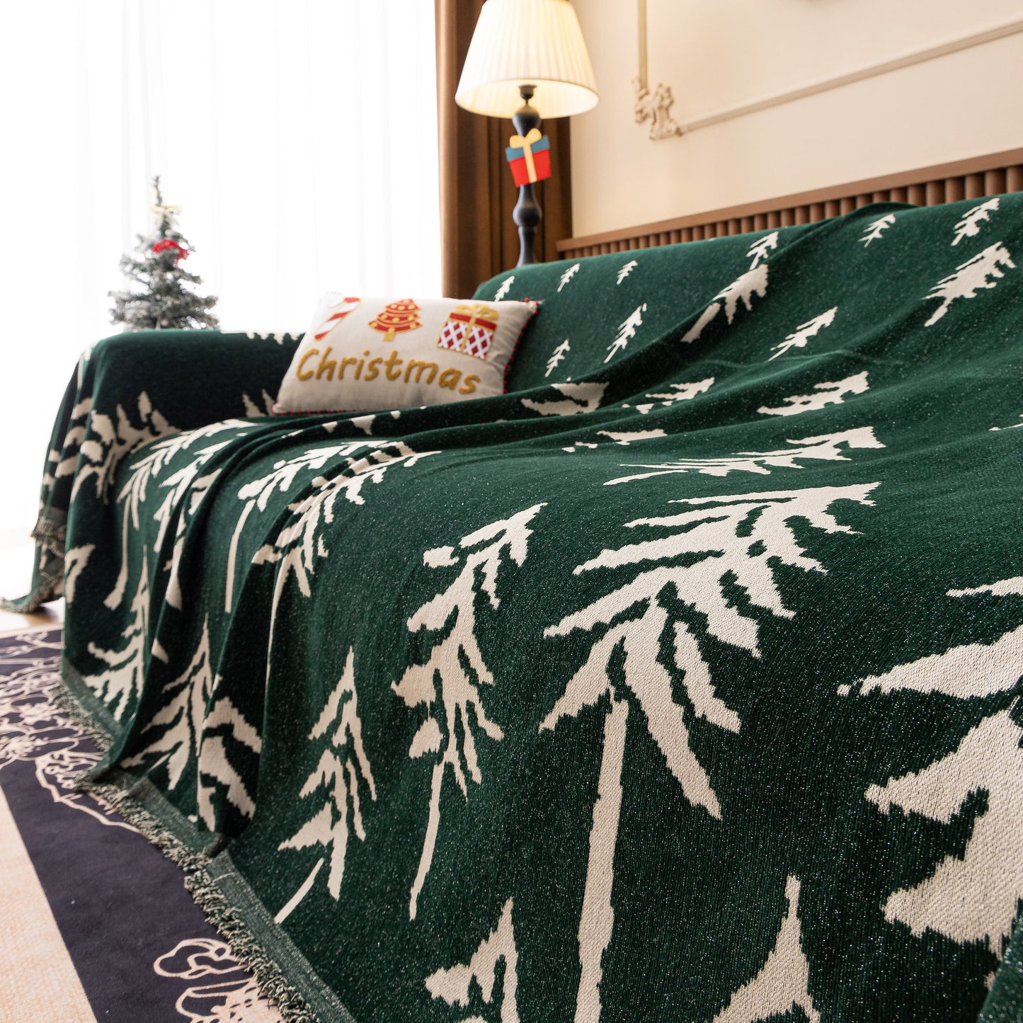 Modern Couch Covers for Couches Large Decorative Throw Blanket with Tassels for Couch