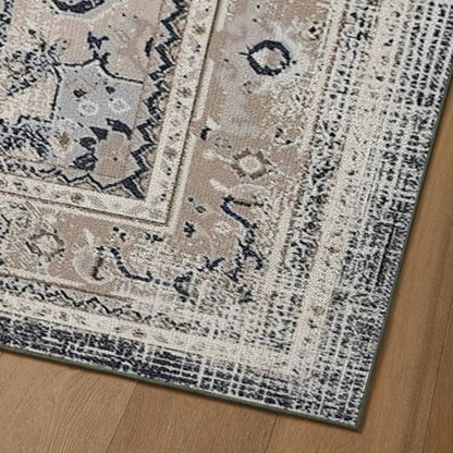 7ft x 5ft Vintage Indoor Non-Slip Washable Large  Area Rugs for Bedroom Living Room
