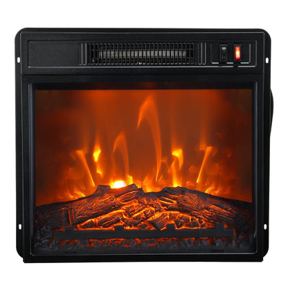 Modern White Electric Fireplace TV Stand For 58 Inch TV Storage Cabinet For Living Room