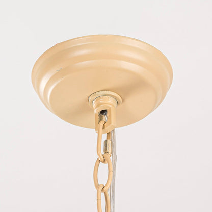 1-Light Wooden Beads Farmhouse Beige Dry Rated Island Pendant Lighting