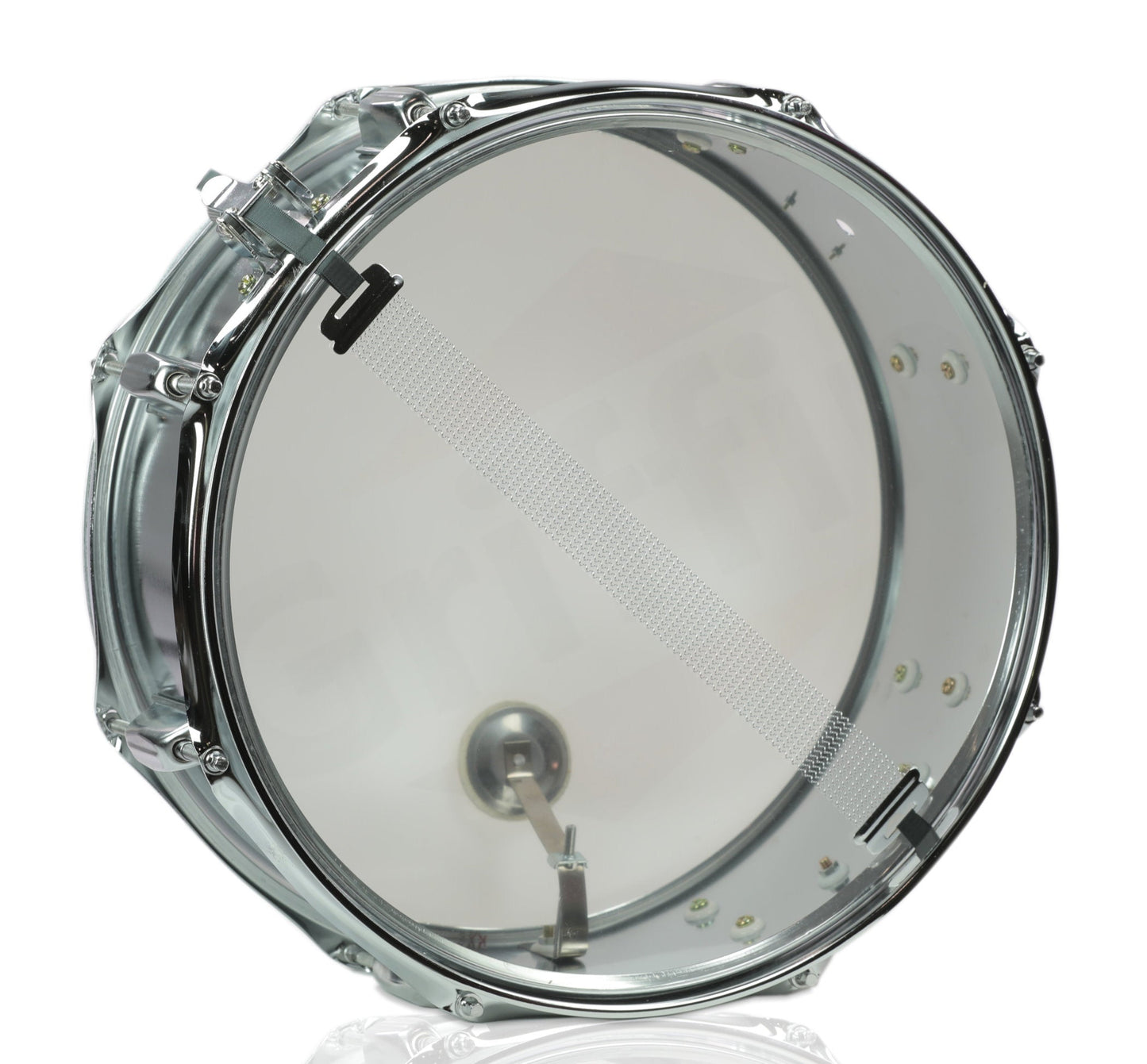 Metal Snare Drum by GRIFFIN - 14" x 5.5" inch Steel Chrome Shell - 8 Tuning Lugs & Snare Throw Off Strainer Set - Musical Instrument Kit & Drummer Key