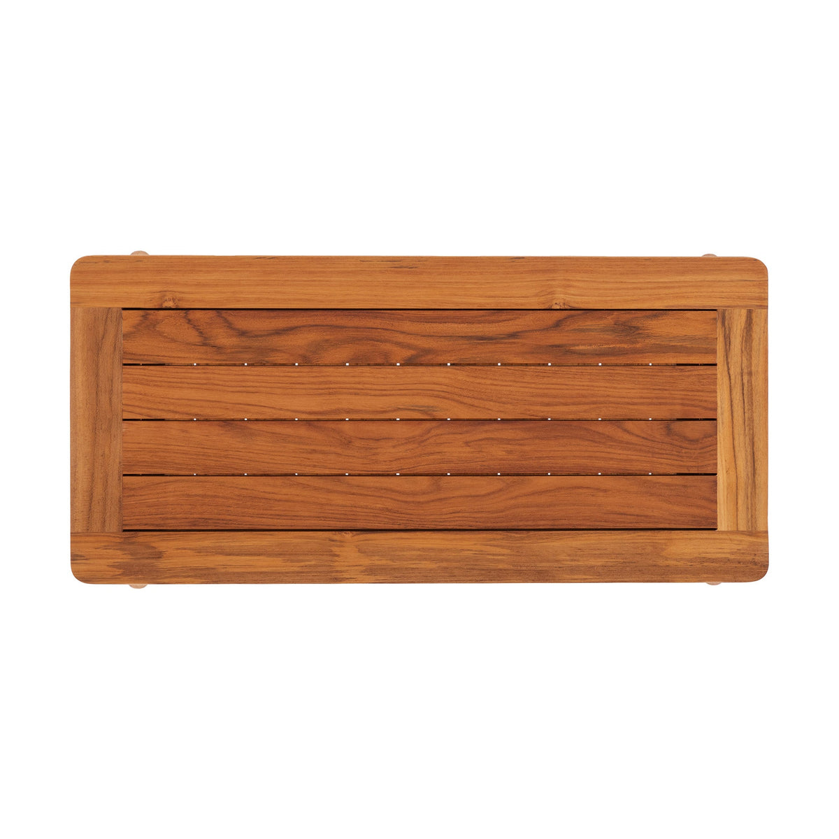Oiled Teak Shower and Bath Decor Bench with Shelf - 30"