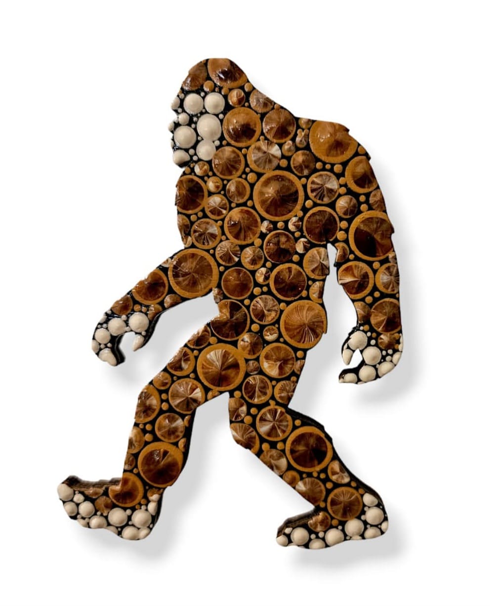 Unfinished Wood Bigfoot Sasquatch Silhouette - Craft- up to 46" DIY