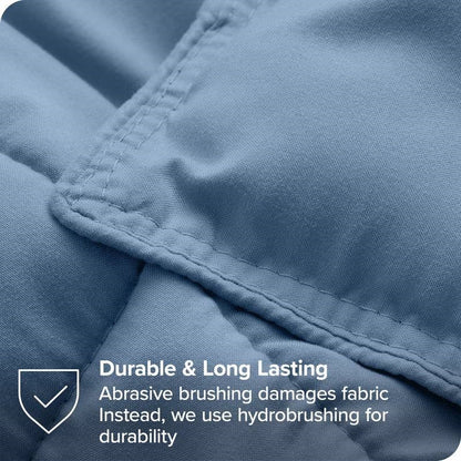 Full/Double Size All Season Super Soft Down Alternative Comforter Set Blue