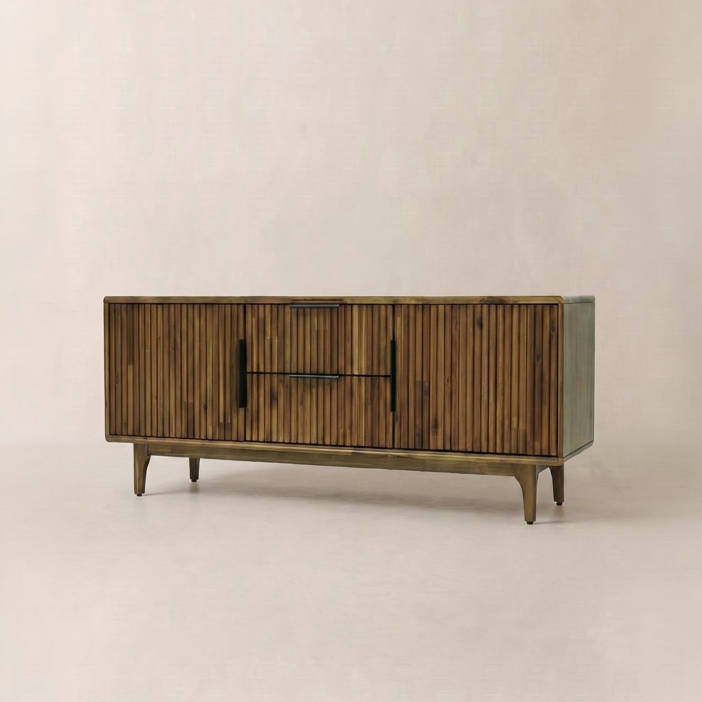 Bosk Wood Fluted TV Stand
