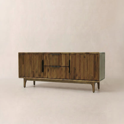 Bosk Wood Fluted TV Stand