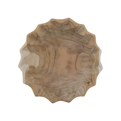 Natural Teak Fruit Bowl - 11"