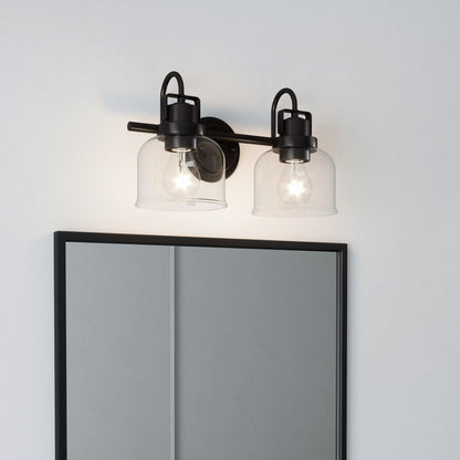 Brighton 2-Light Dark Bronze Dimmable Bathroom Vanity Light