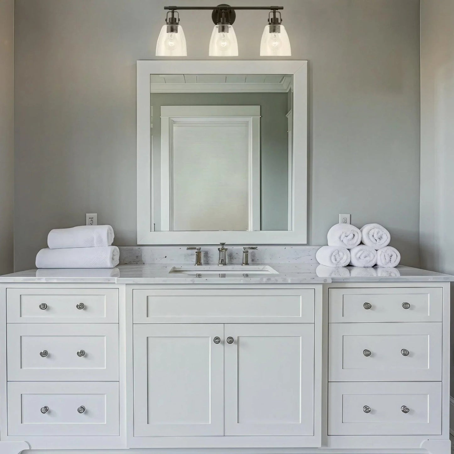 Brilliance Modern Farmhouse 3-Light Vanity Light
